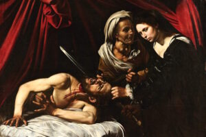 Judith und Holofernes (Giuditta e Oloferne): Dramatische Enthauptung des Holofernes durch Judith mit Schwert