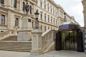 Churchill War Rooms - London - Eingangsbereich zum geheime Hauptquartier im Zweiten Weltkrieg