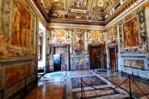 Engelsburg - Rom - Sala Paolina (Paulinus-Saal) verziert mit Decken- und Wandfresken