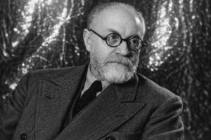 Henri Matisse - Schwarz-Weiß-Fotografie des französischen Malers und Begründers des Fauvismus mit Brille und Bart