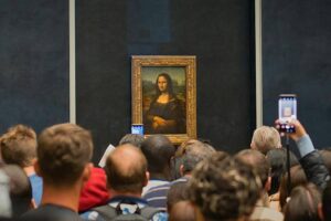 Louvre Museum - Paris - Mona Lisa Gemälde von Leonardo da Vinci