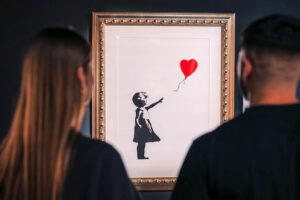 Museo Banksy Madrid - Kunstwerk: Girl with Balloon