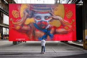 Straat Museum - Amsterdam - Street Art Kunstwerk vom Künstler Dale Grimshaw