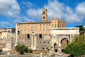 Tabularium - Rom - Außenansicht von der Sicht des Forum Romanum