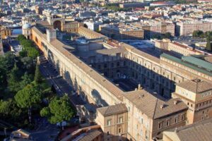 Vatikanische Museen - Vatikan - Außenansicht des Museums innerhalb von Rom