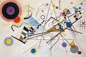 Wassily Kandinsky - Komposition VIII (Composition VIII): Abstraktes Meisterwerk mit geometrischen Formen, Kreisen und Linien